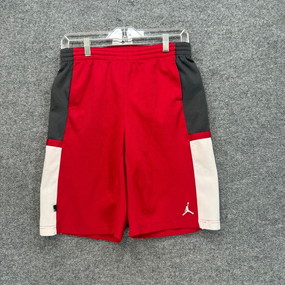 Jordan Other - Jordan Basketball Shorts Youth Boys XL Red Mesh Colorblock Athletic Gym Hoops